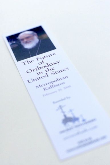 Souveneir bookmarks which were distributed