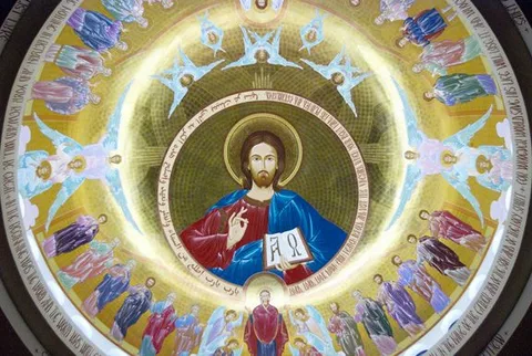 The interior of the dome of St. George
